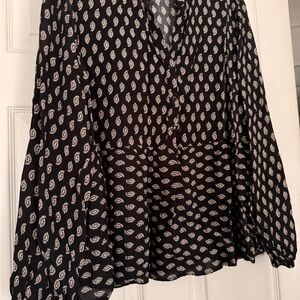 Primark Black and White Paisley Blouse